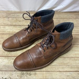 Johnston & Murphy Brown Leather Ankle Boots